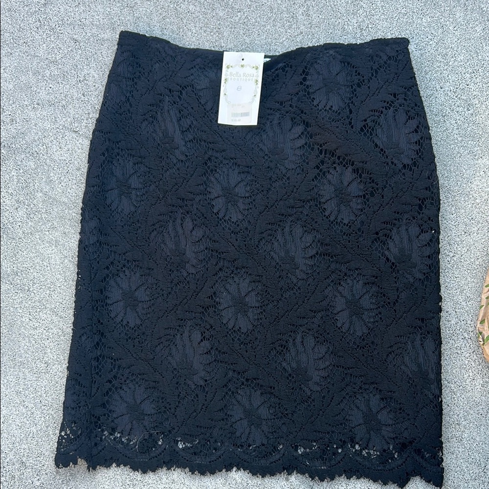 Black Lace Skirt